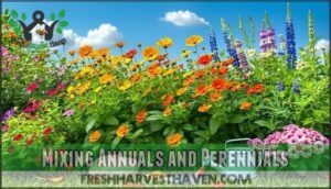 mixing annuals and perennials