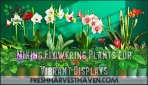 mixing flowering plants for vibrant displays