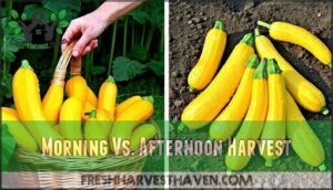 morning vs. afternoon harvest