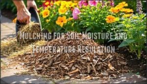 mulching for soil moisture and temperature regulation