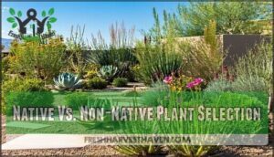 native vs. non-native plant selection