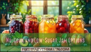 no-cook and low-sugar jam options