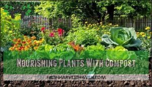 nourishing plants with compost