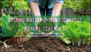 organic matter options (compost, manure, leaf mold)