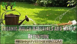 organic mulch materials and water retention