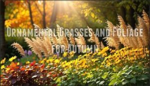 ornamental grasses and foliage for autumn