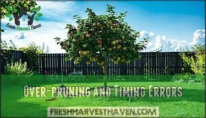 over-pruning and timing errors
