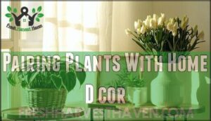 pairing plants with home décor