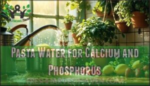 pasta water for calcium and phosphorus