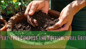 peat-free compost and horticultural grit