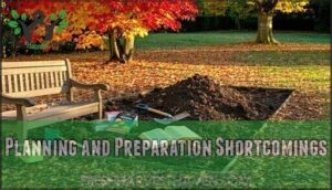 planning and preparation shortcomings