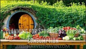 planning for storage vs. fresh consumption
