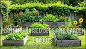 planning raised beds and garden layouts
