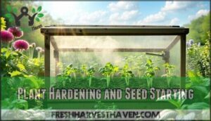 plant hardening and seed starting