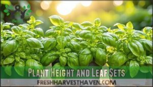 plant height and leaf sets