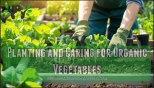 planting and caring for organic vegetables