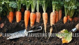 planting and harvesting root vegetables