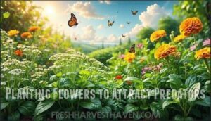 planting flowers to attract predators