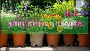 planting perennials in containers