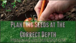 planting seeds at the correct depth