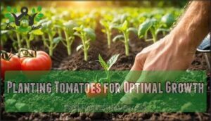 planting tomatoes for optimal growth