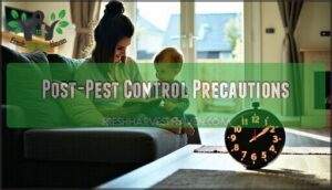 post-pest control precautions