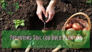 preparing soil for bulb planting