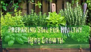 preparing soil for healthy herb growth