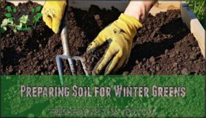 preparing soil for winter greens