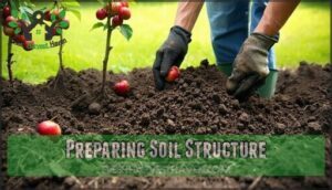 preparing soil structure