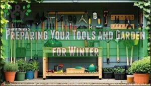 preparing your tools and garden for winter