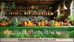 preserving and enjoying the harvest
