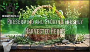preserving and storing freshly harvested herbs