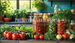 preserving garden salsa