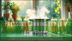 pressure canning for low acid foods