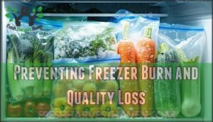 preventing freezer burn and quality loss