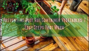 preventing root rot container vegetables