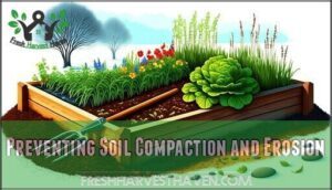 preventing soil compaction and erosion