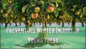 preventing winter injury in young trees