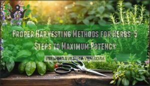 proper harvesting methods for herbs