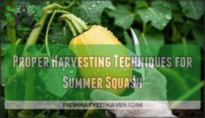 proper harvesting techniques for summer squash