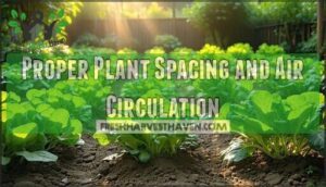 proper plant spacing and air circulation