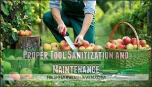 proper tool sanitization and maintenance