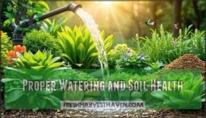 proper watering and soil health