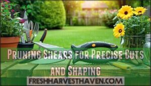 pruning shears for precise cuts and shaping