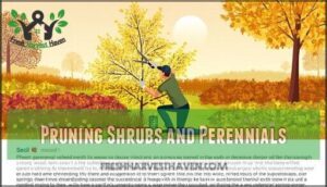 pruning shrubs and perennials