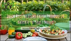 quick recipes using fresh produce