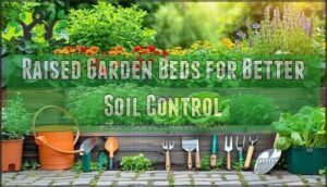 raised garden beds for better soil control