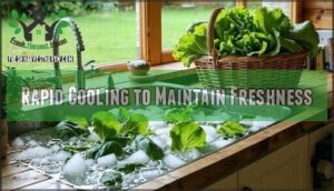 rapid cooling to maintain freshness