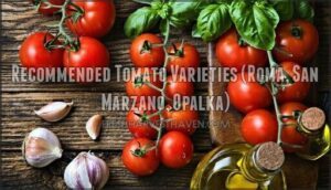 recommended tomato varieties (roma, san marzano, opalka)